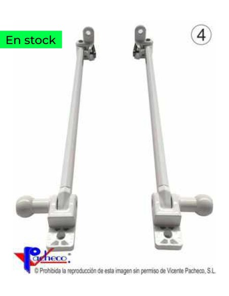 Juego de brazos de punto recto